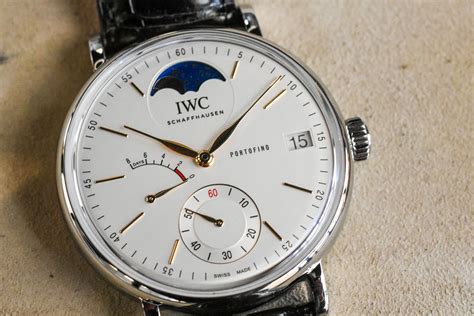 iwc portofino moonphase blue|iwc portofino hand wound.